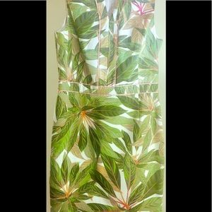 Brooks brothers tropical pink ribbon trim dress 14